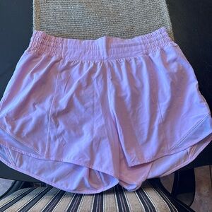 Lululemon 4 inch inseam, hotty hot pink shorts